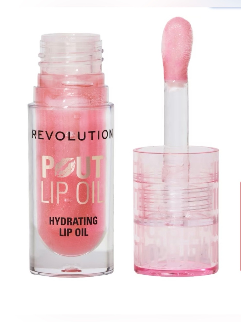 Revolution Hydrating Pout Lip Oil — Glam Pink Shimmer -- 3ml